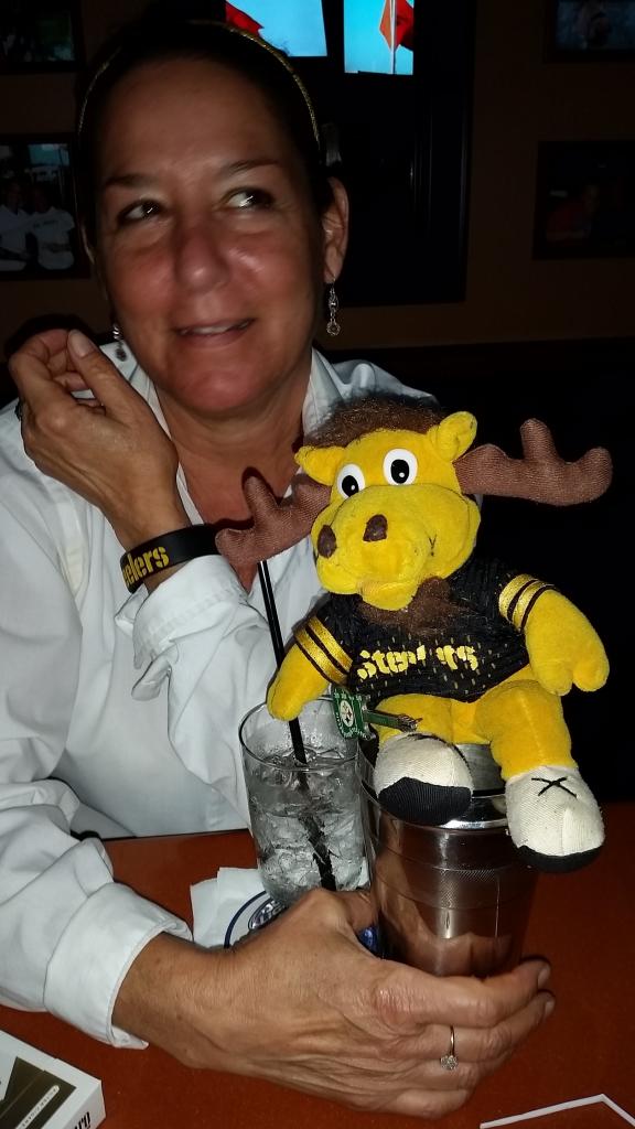 Cathi sporting the Steelers mojo!